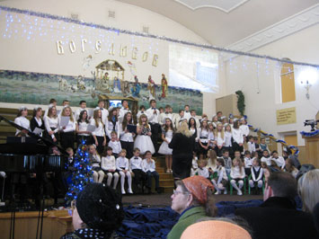 Різдво 2012 у церкві євангельських християн - баптистів 